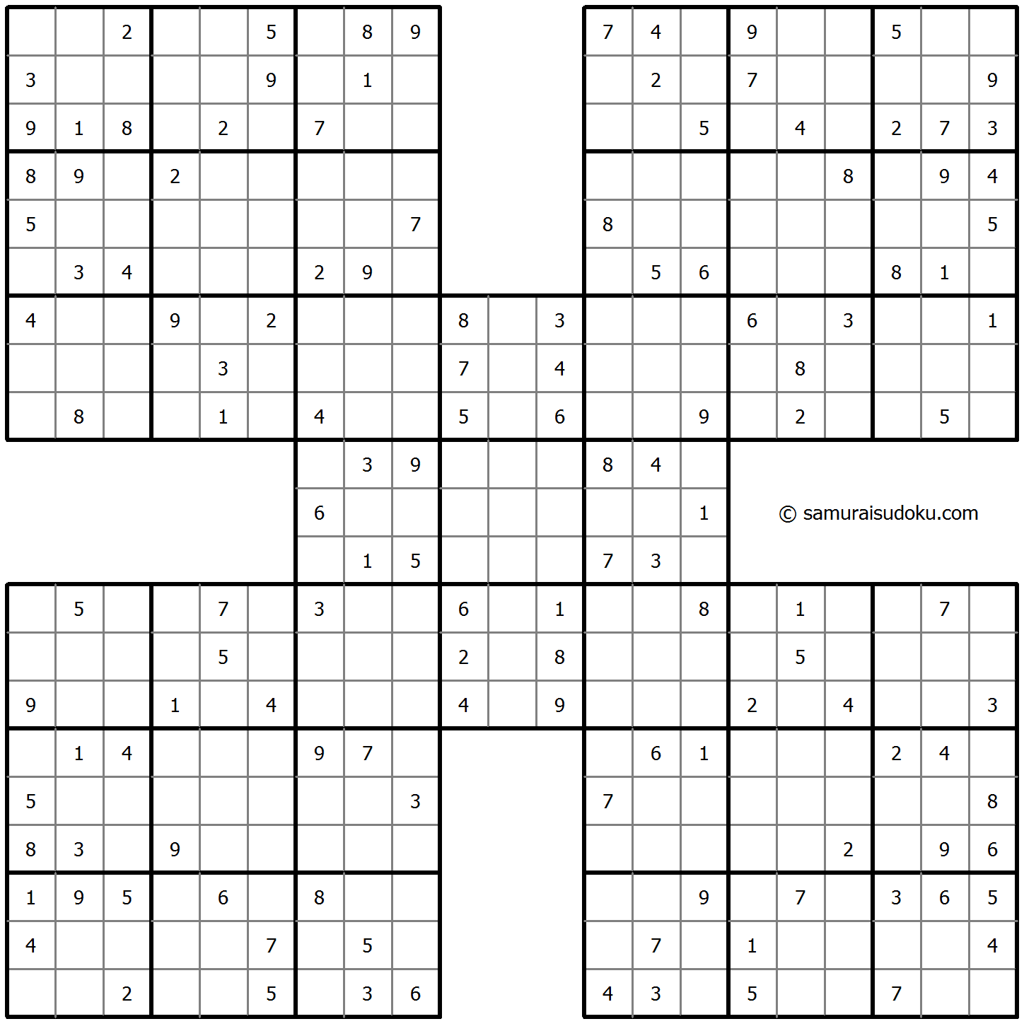 Samurai Sudoku