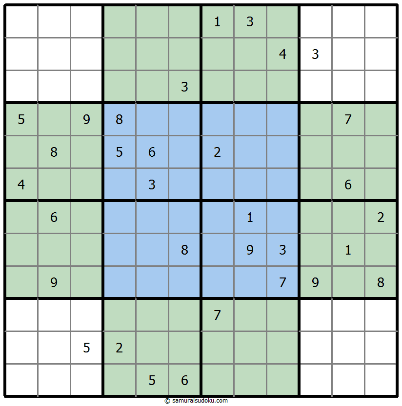 Butterfly Sudoku 18-October-2023