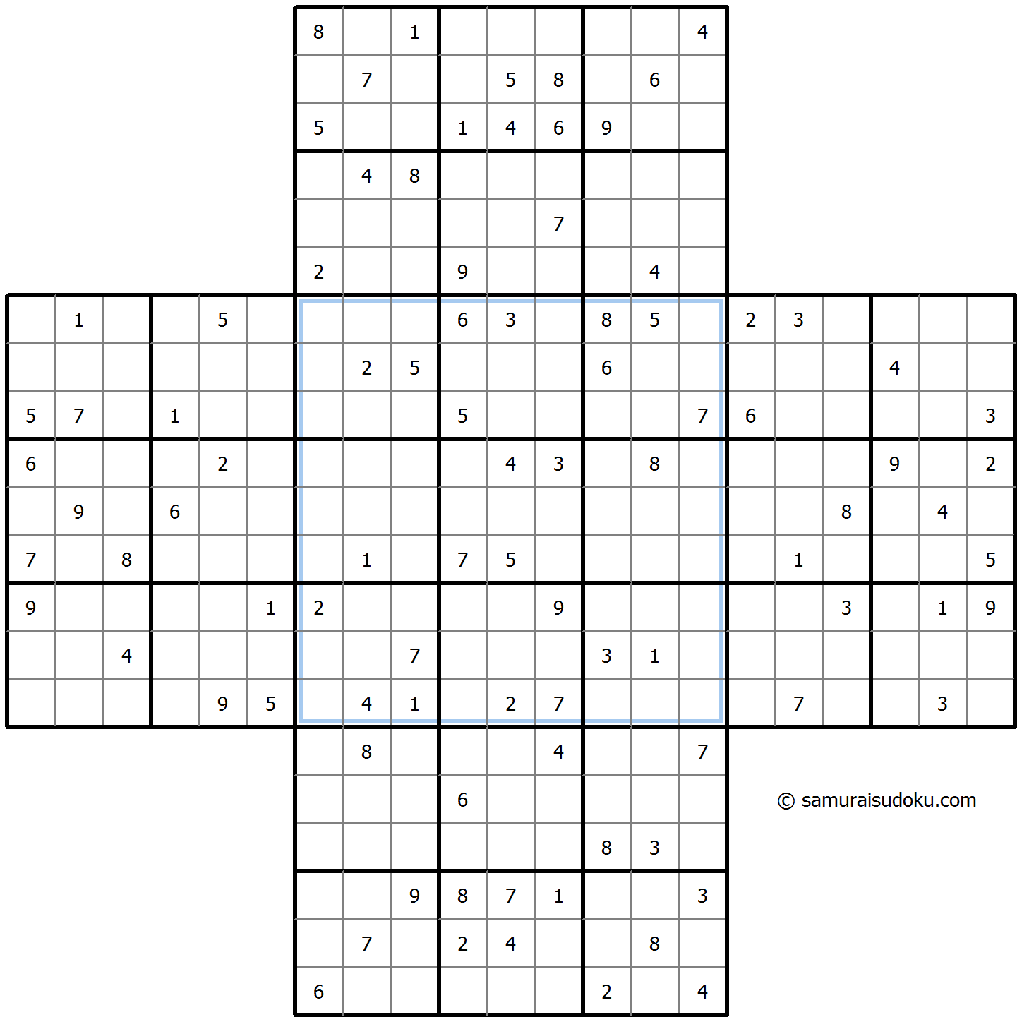 Cross Sudoku 9-August-2023