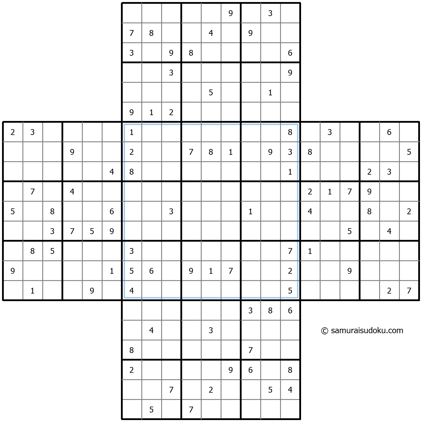 Cross Sudoku 8-August-2023