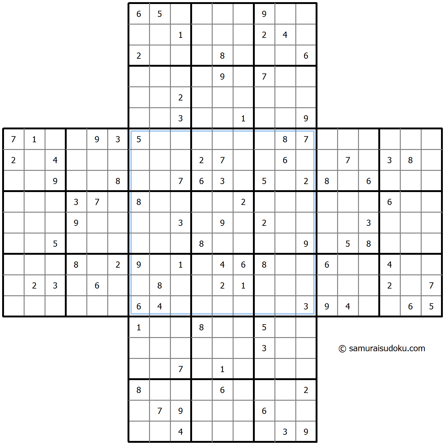 Cross Sudoku 25-February-2022