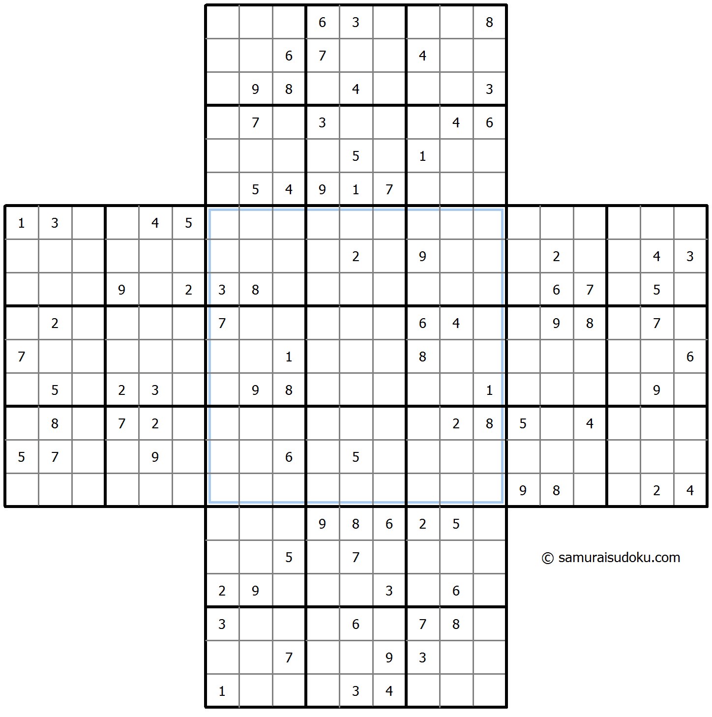 Cross Sudoku 16-August-2023