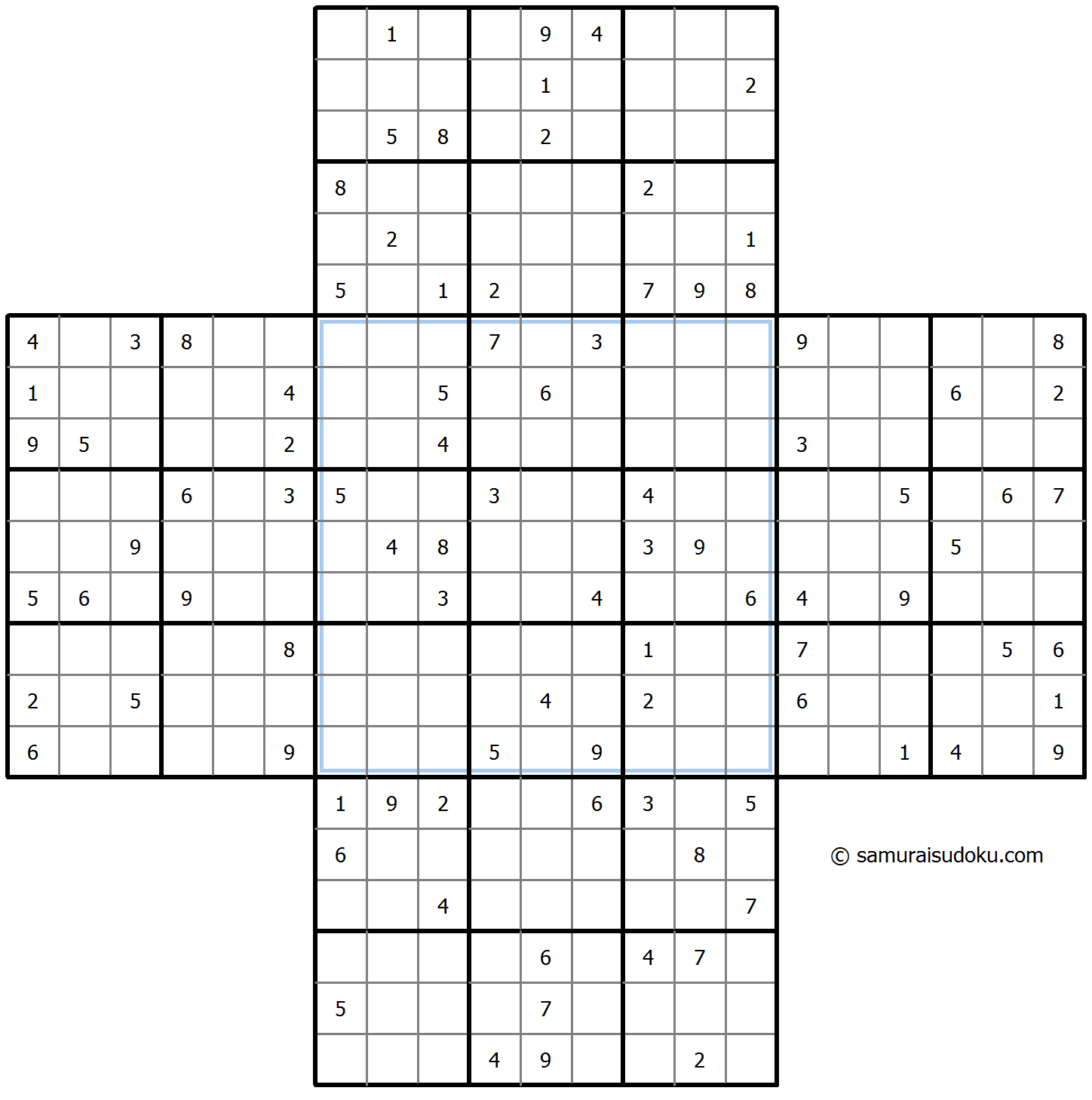 Cross Sudoku 15-August-2023