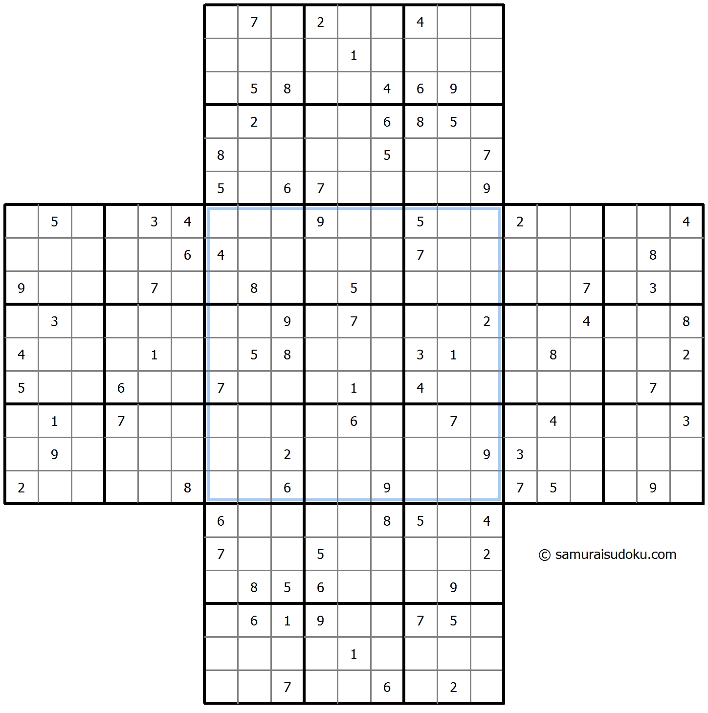 Cross Sudoku 11-August-2023