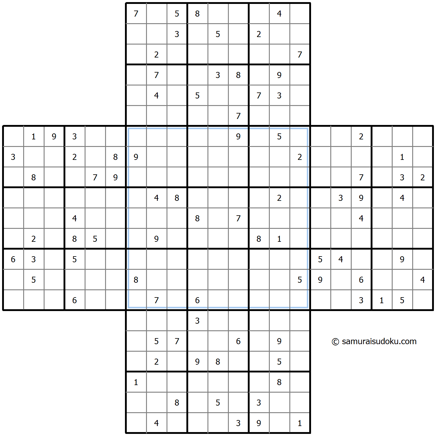 Cross Sudoku 21-February-2022