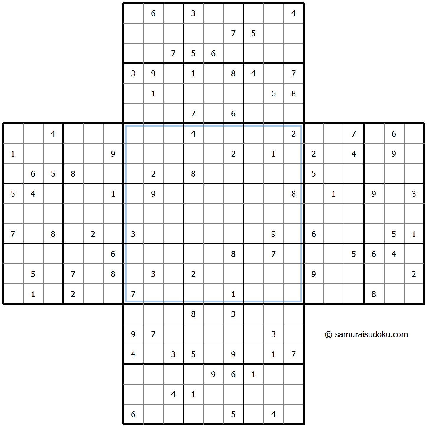 Cross Sudoku 24-February-2022