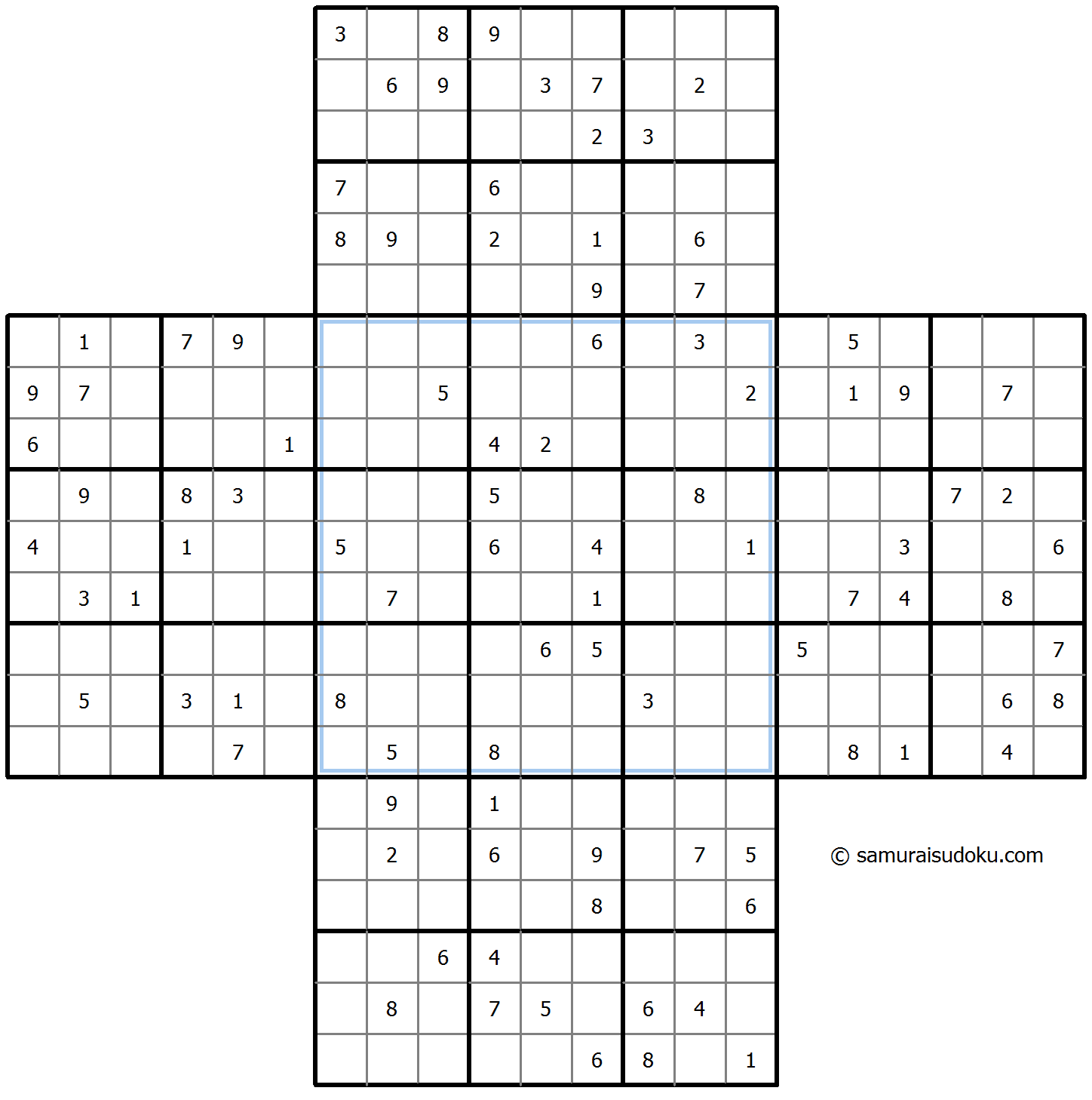 Cross Sudoku 3-August-2023