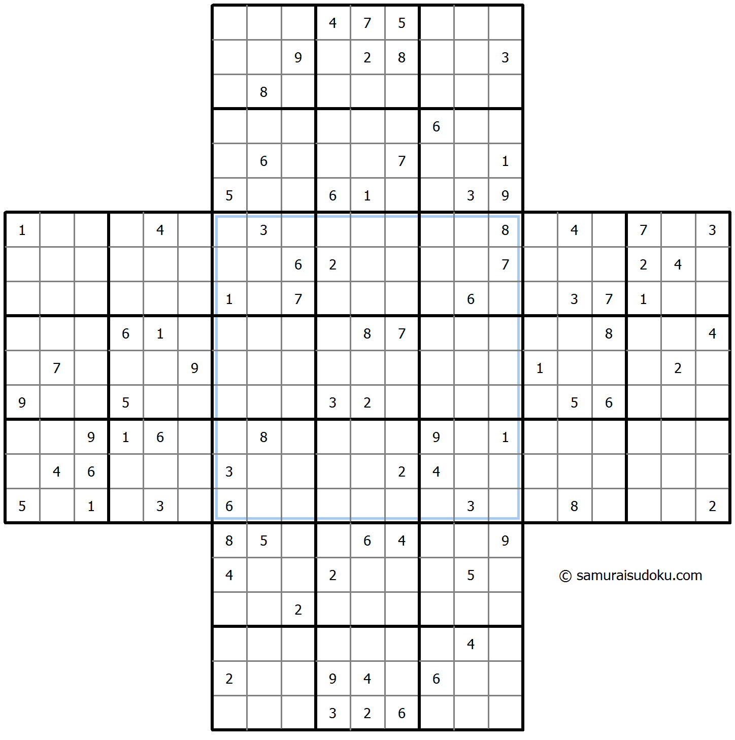 Cross Sudoku 13-August-2023