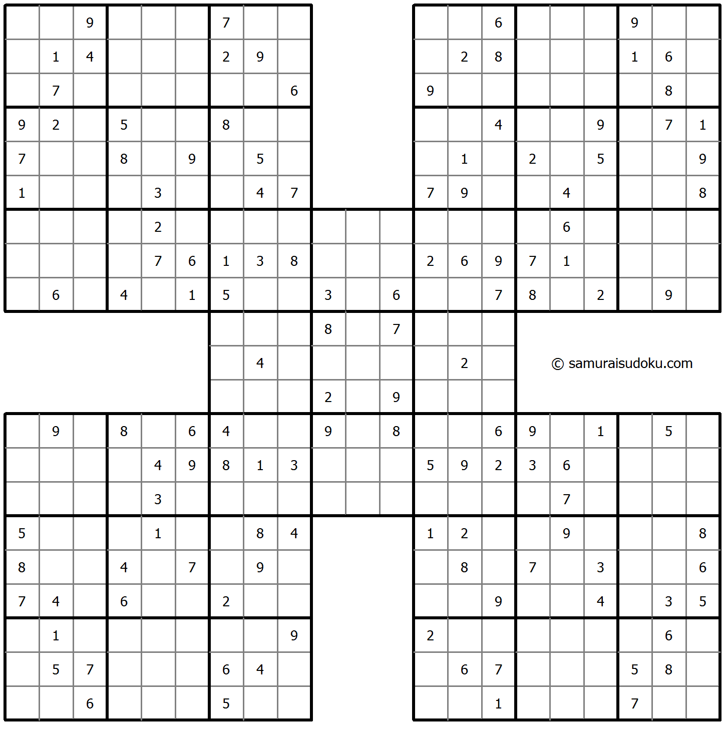 Samurai Sudoku