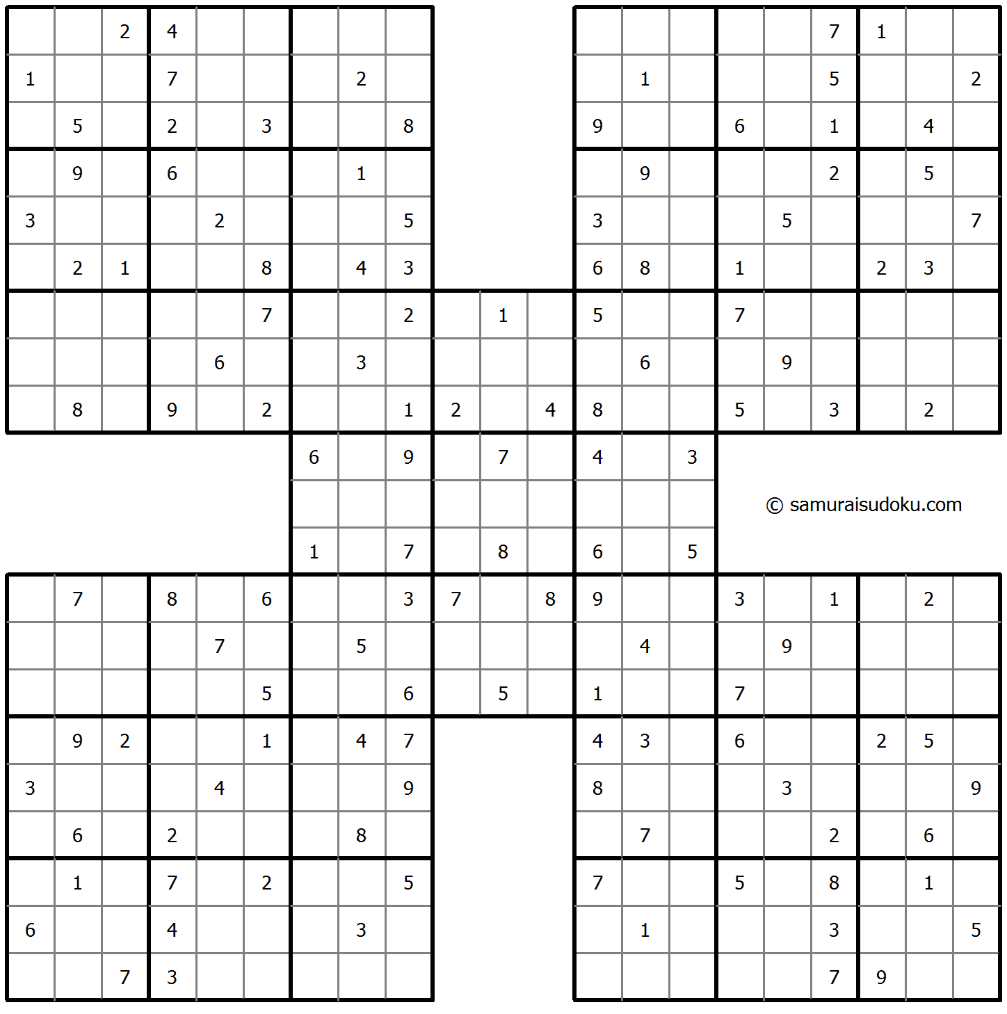 Samurai Sudoku 11-March-2022