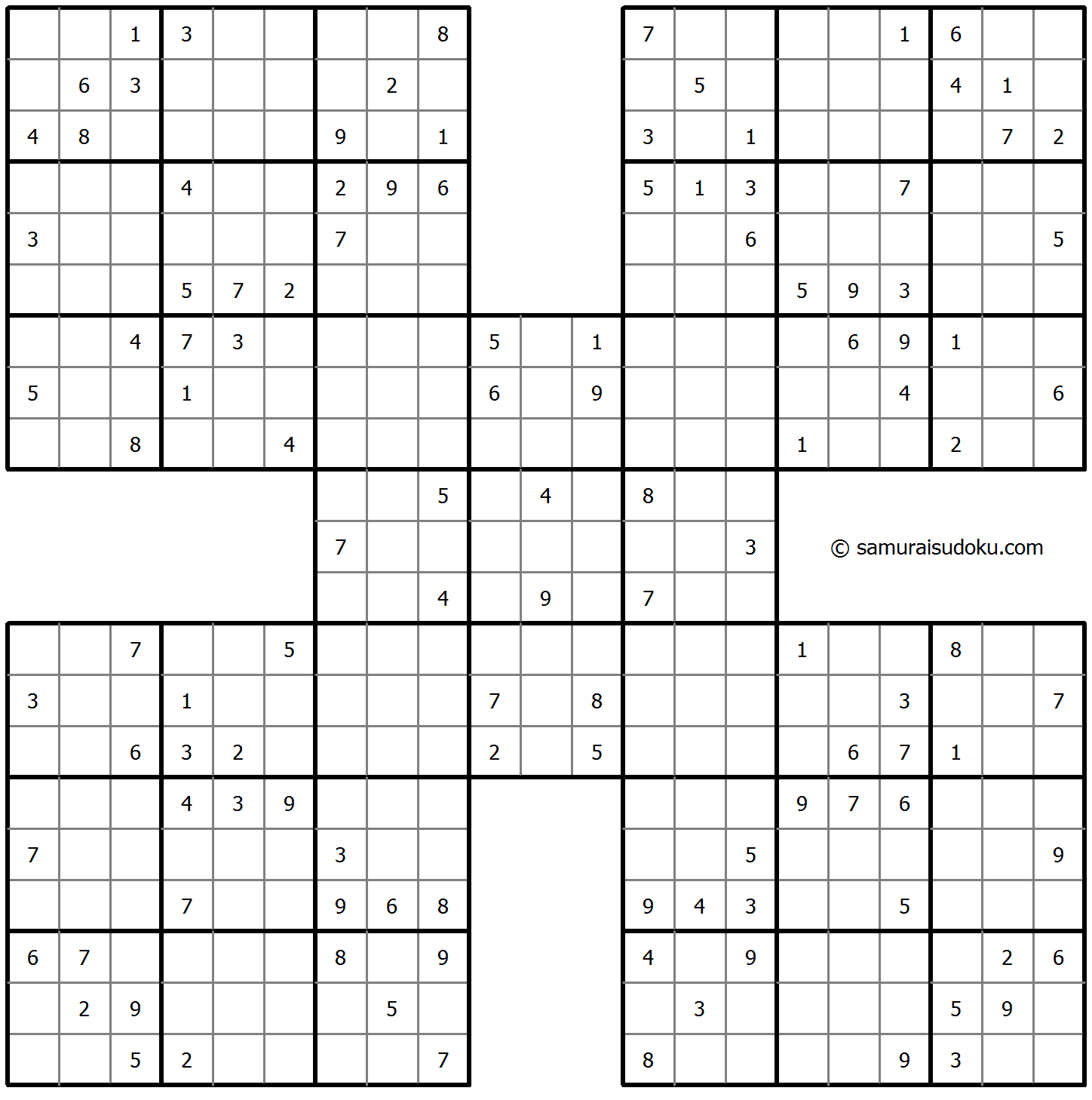 Samurai Sudoku