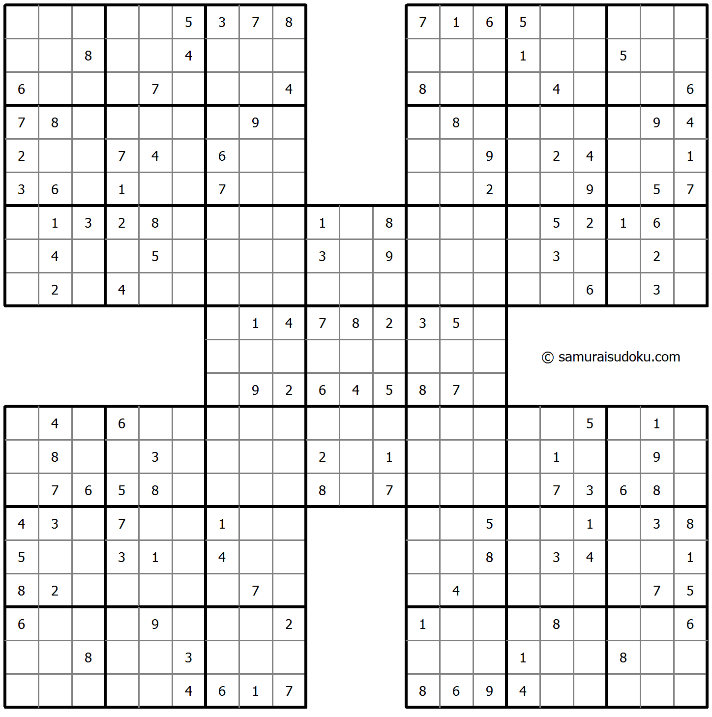 Samurai Sudoku