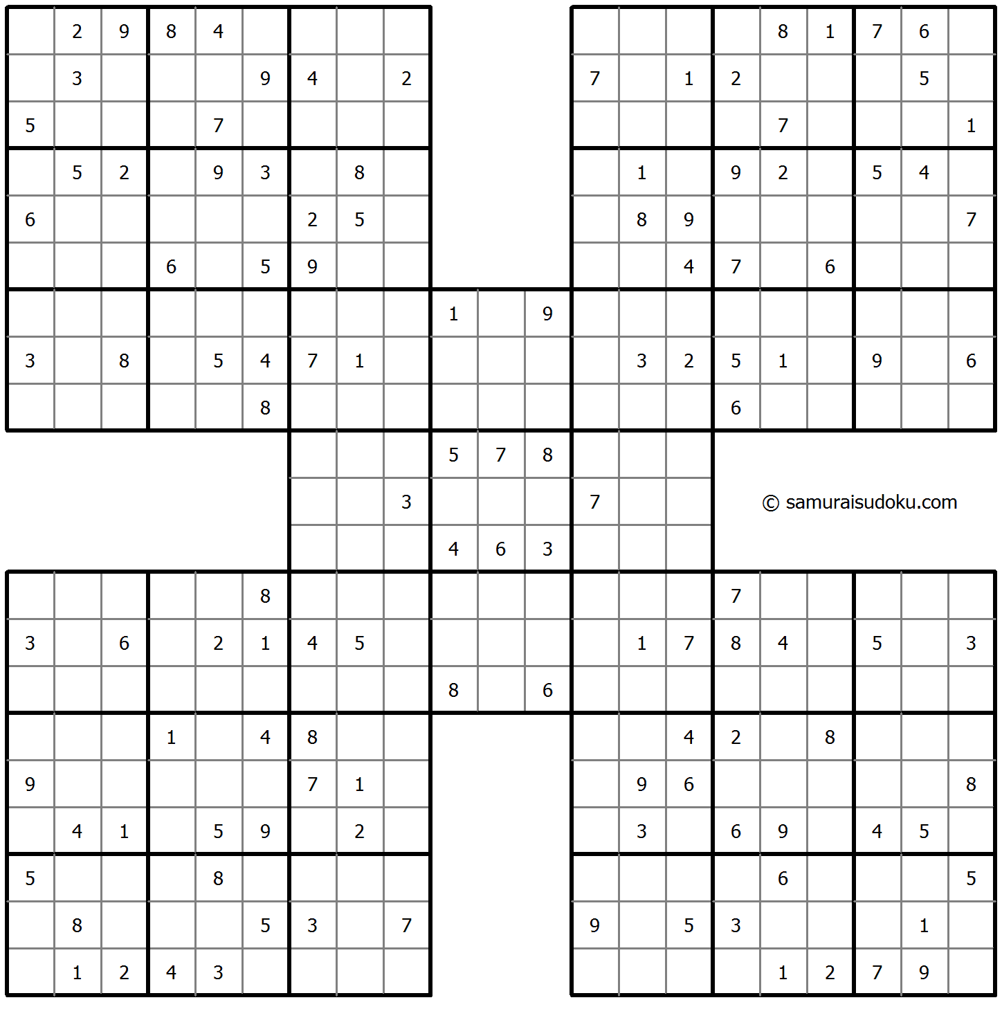 Samurai Sudoku