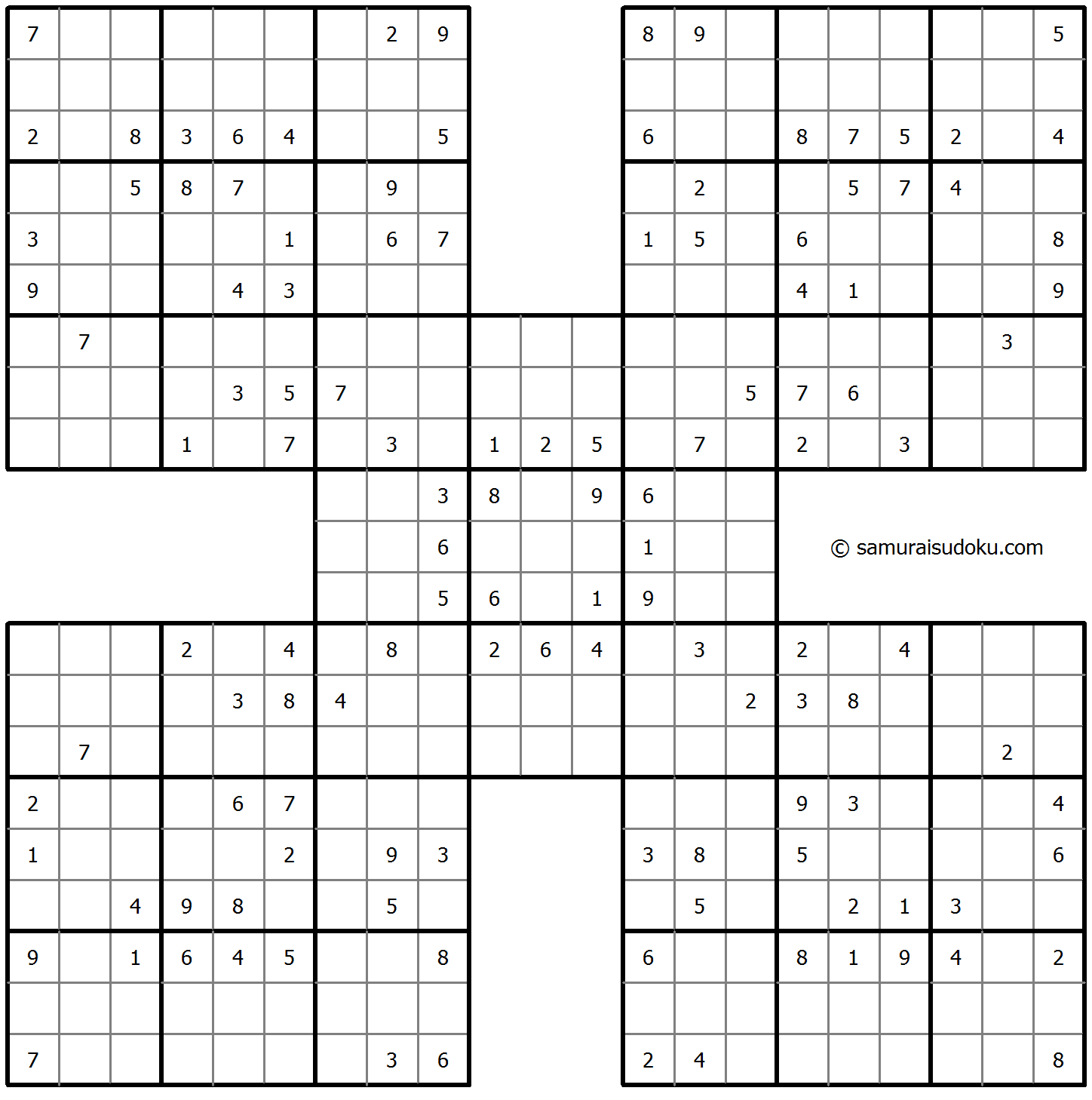 Samurai Sudoku