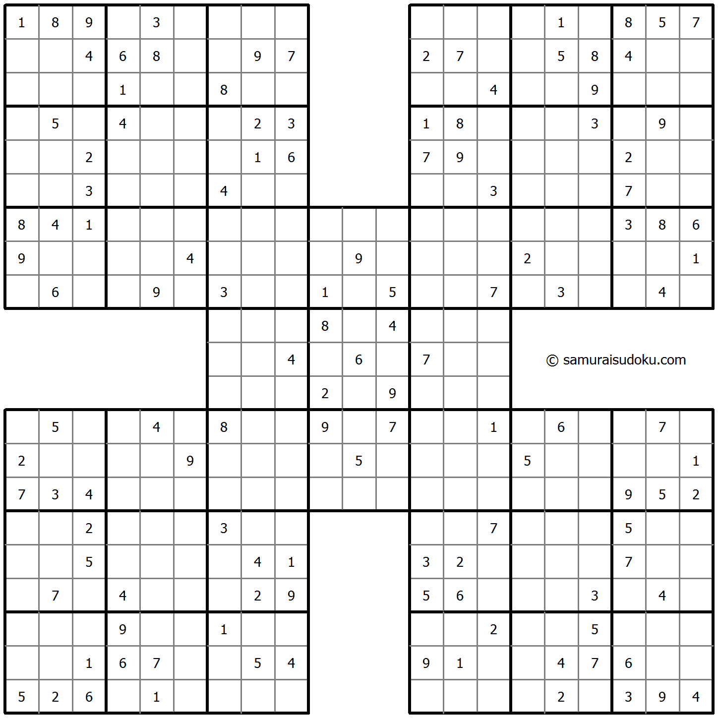 Samurai Sudoku