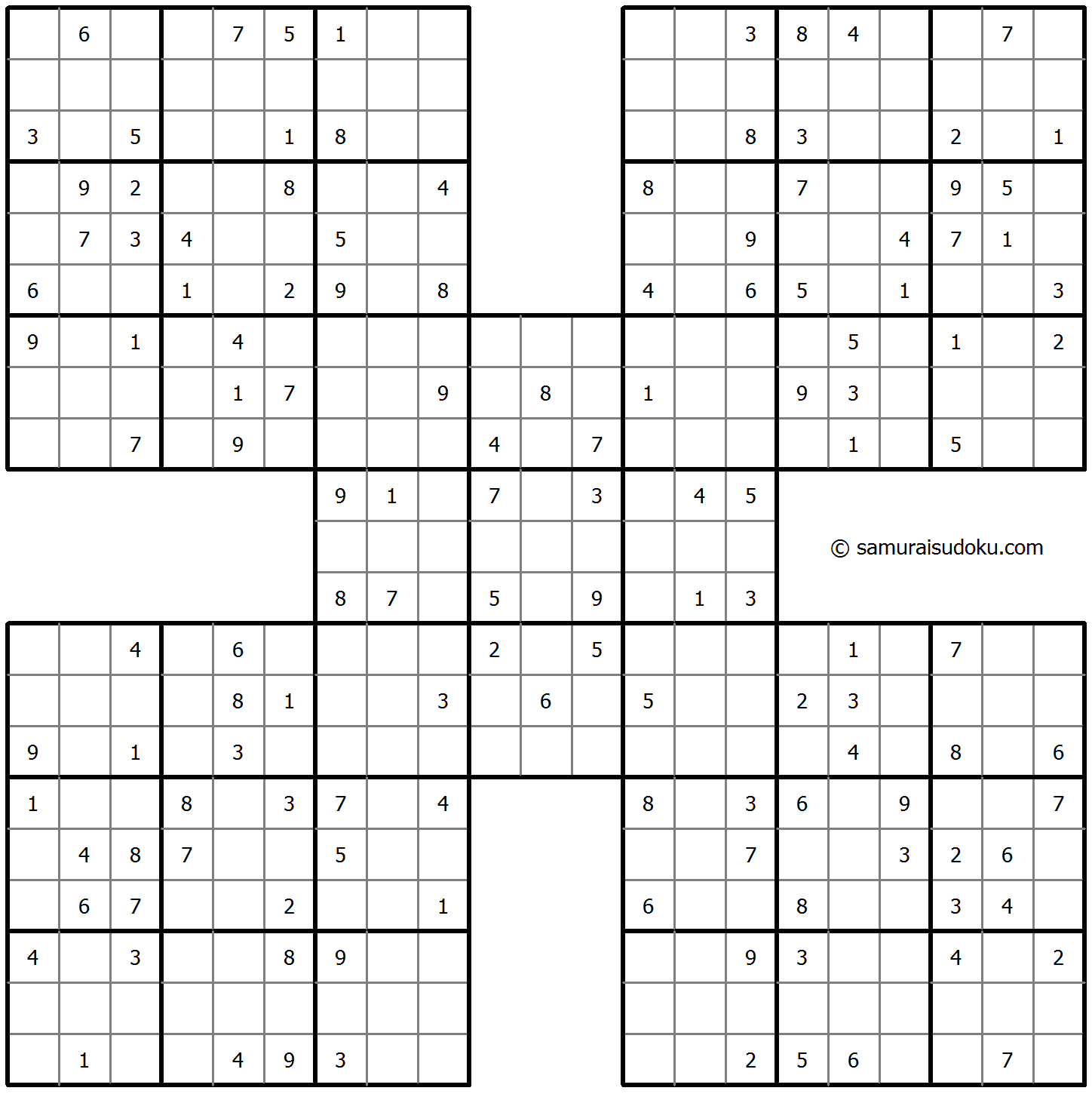 Samurai Sudoku