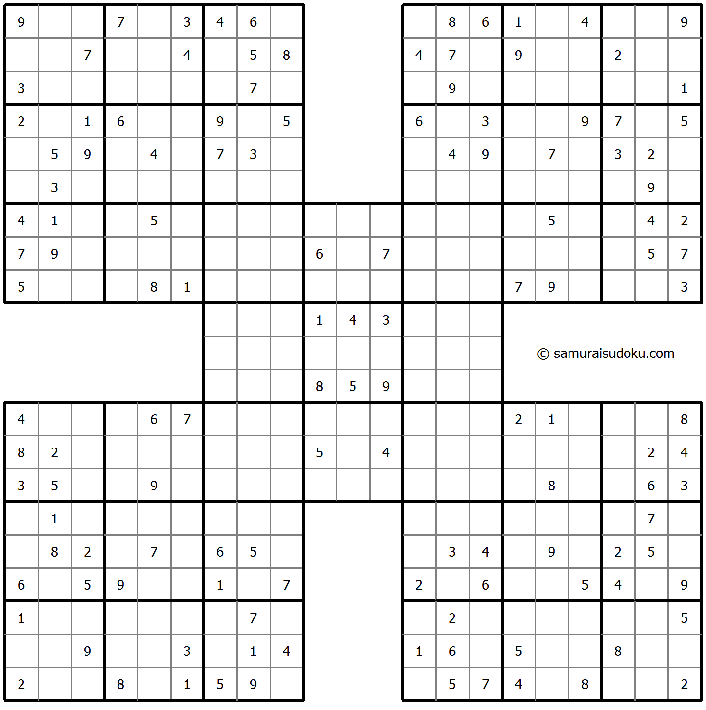 Samurai Sudoku