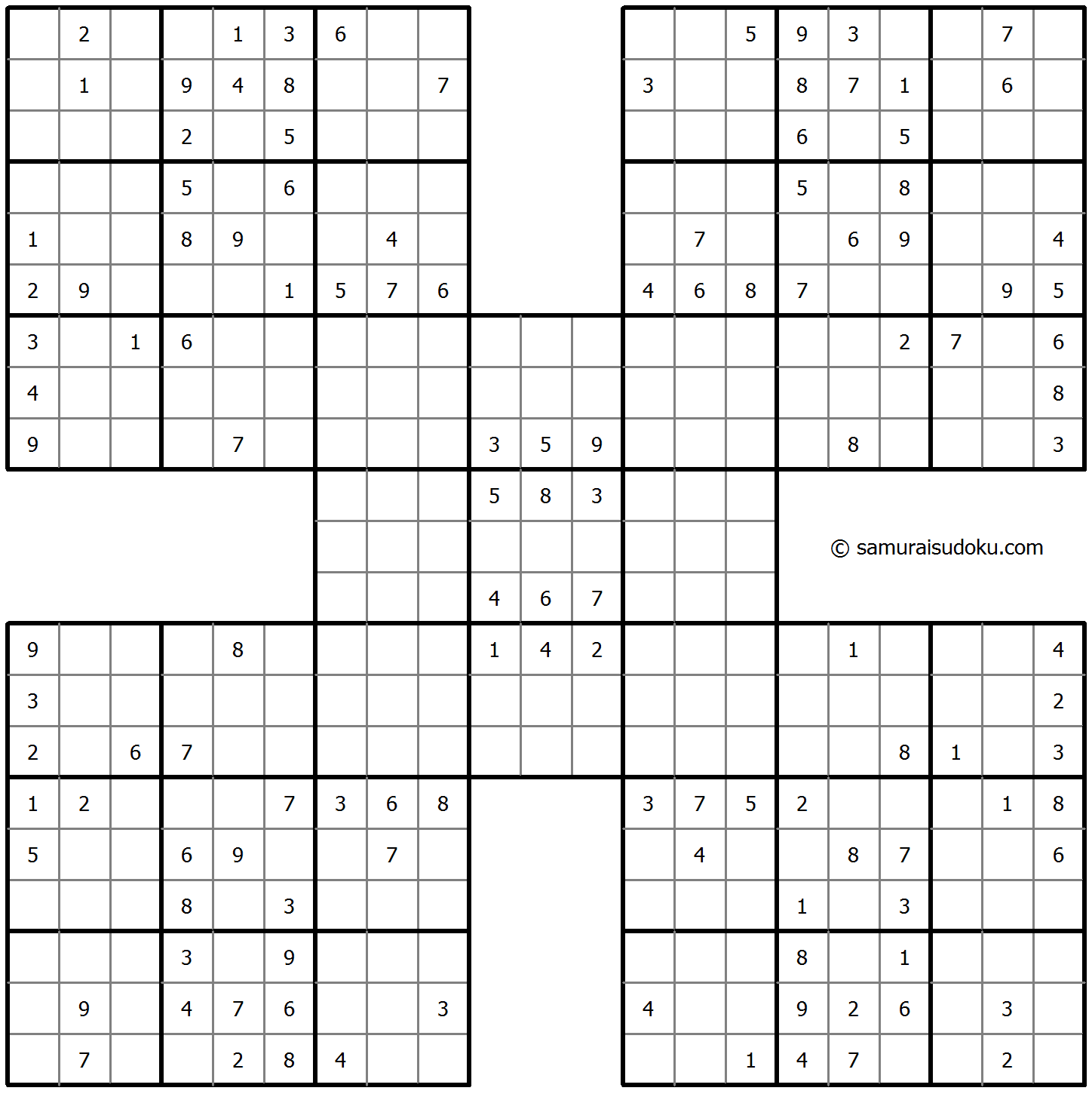 Samurai Sudoku
