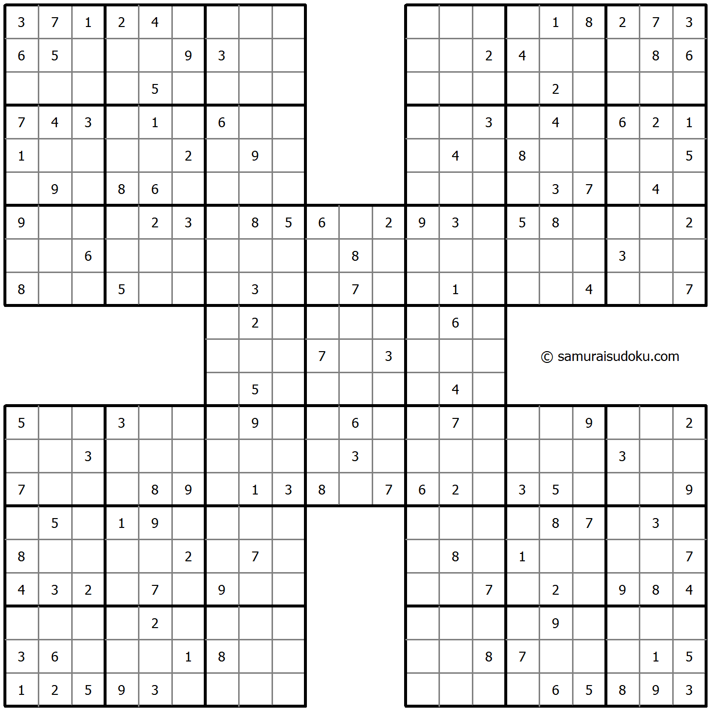 Samurai Sudoku