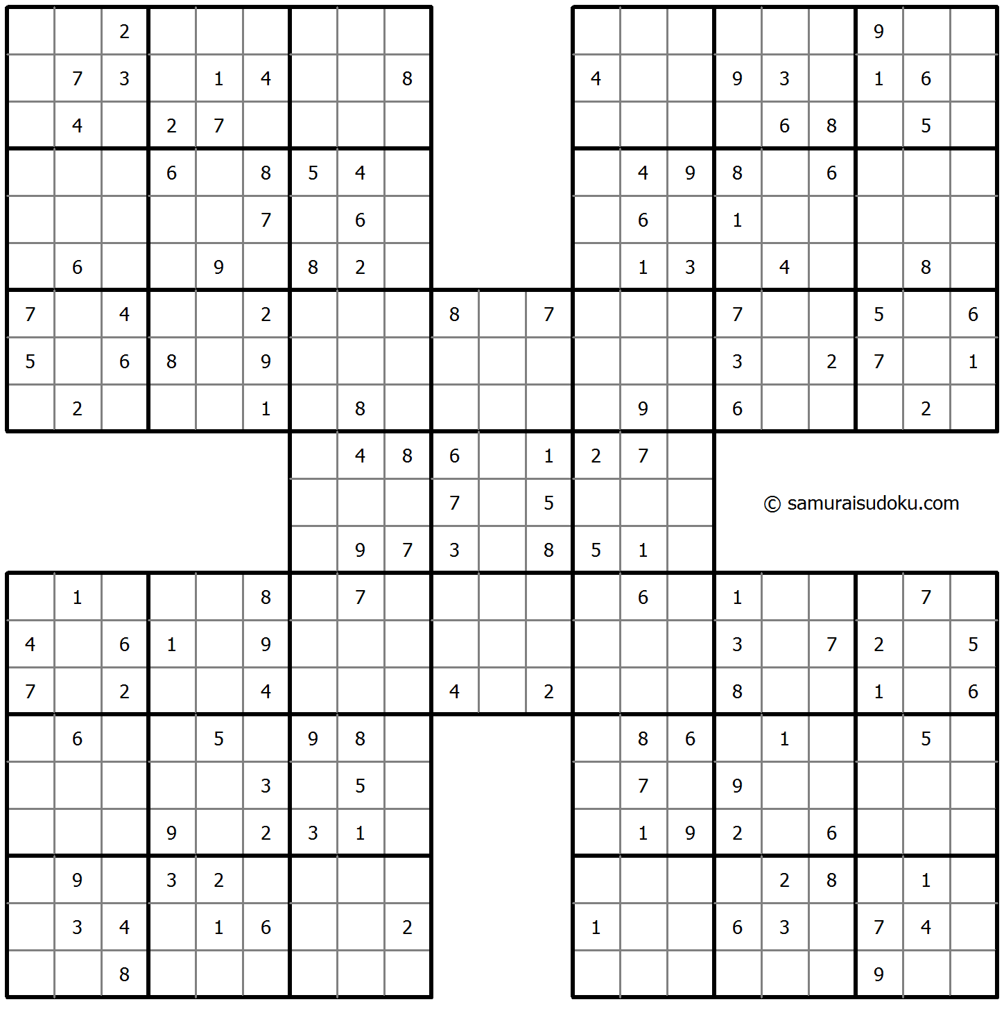 Samurai Sudoku