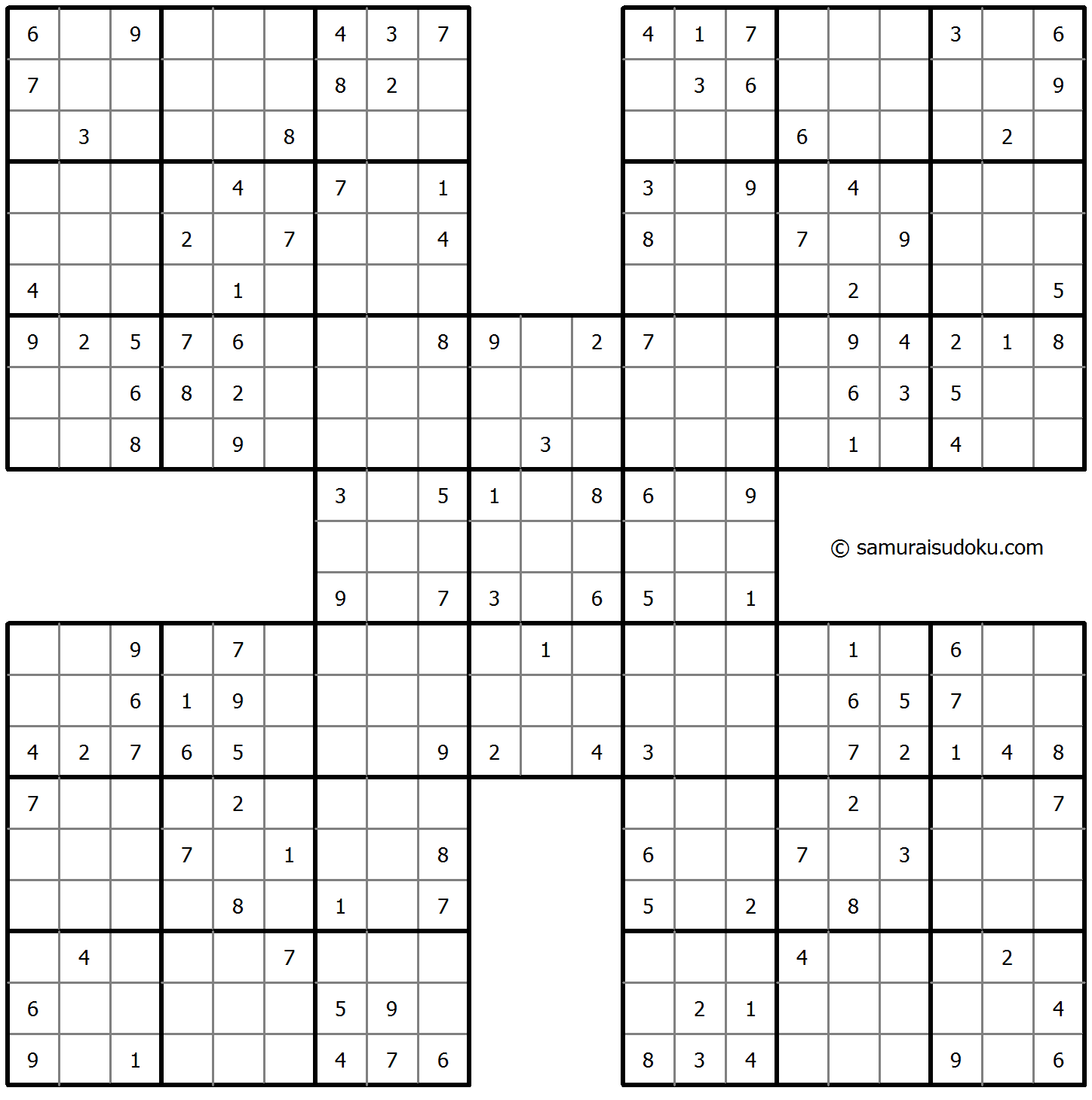 Samurai Sudoku