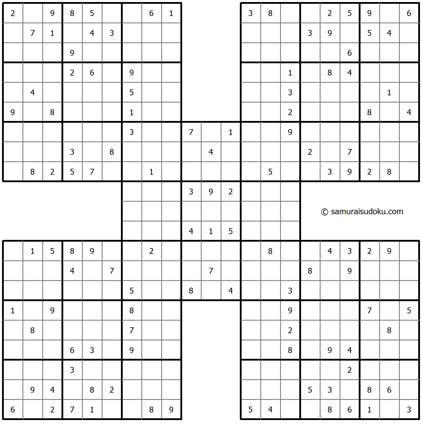 Samurai Sudoku