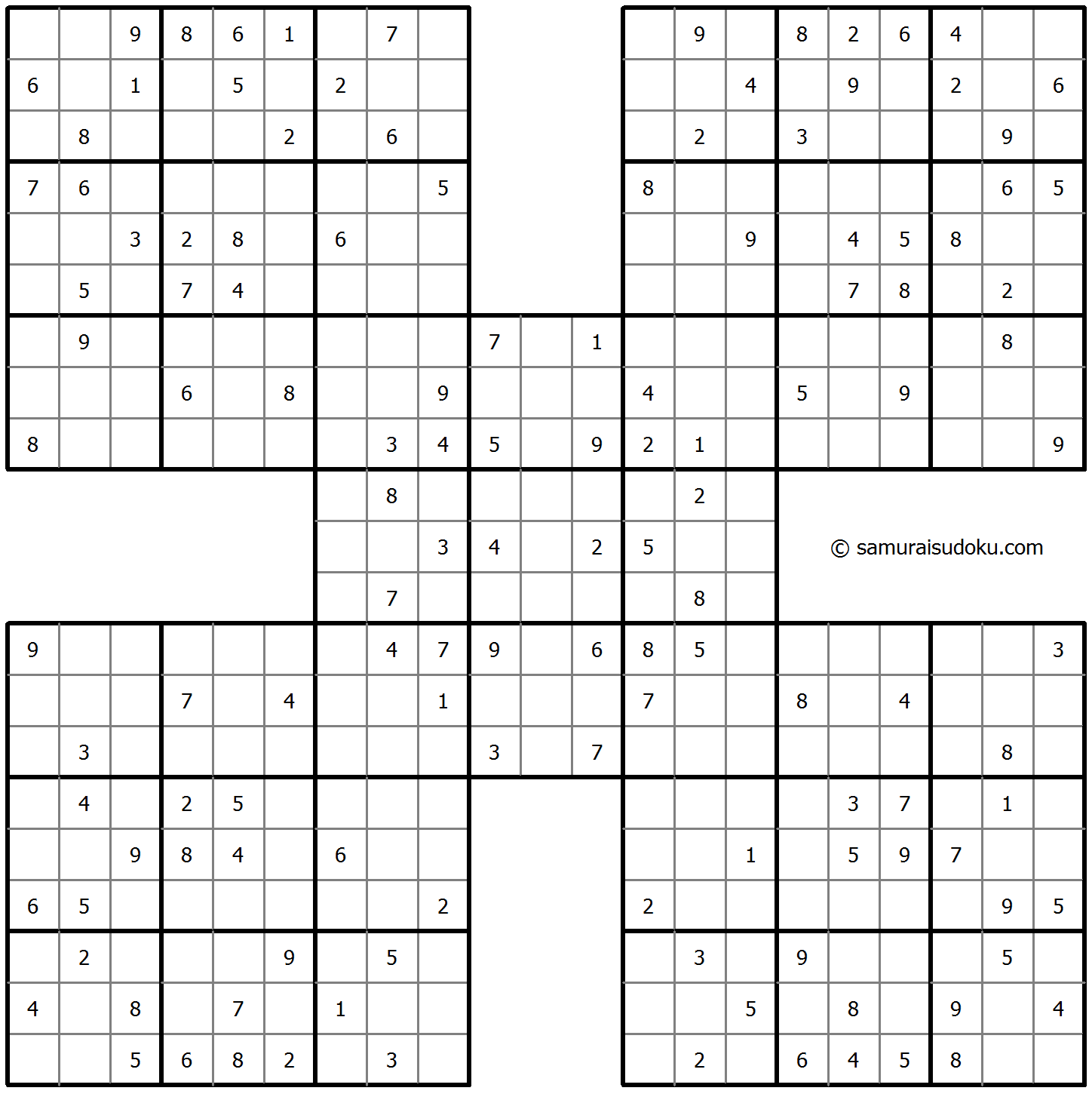 samurai sudoku