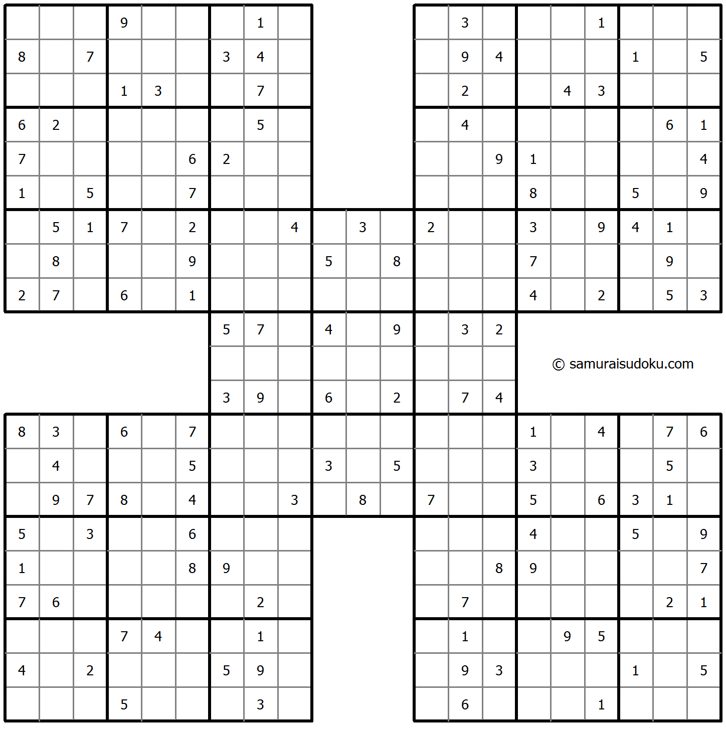 Samurai Sudoku