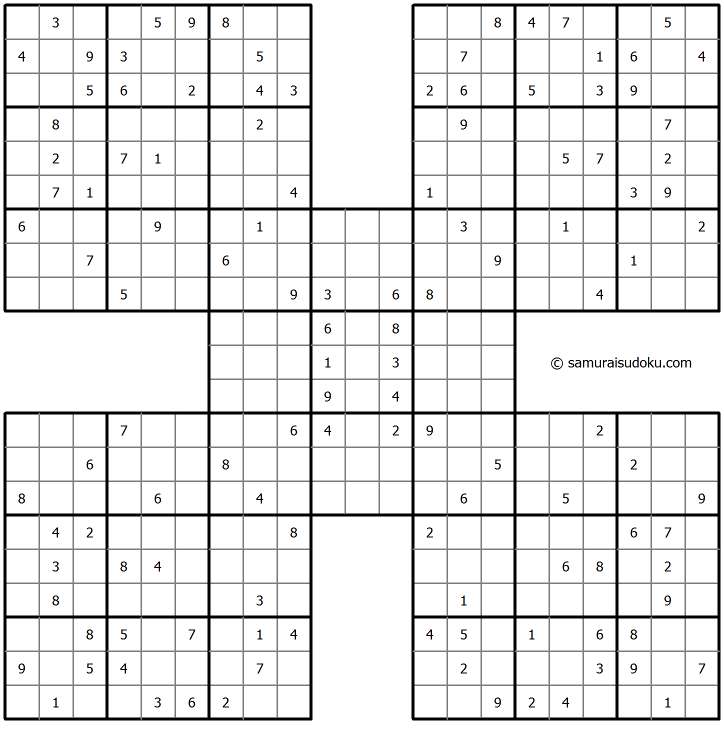 Samurai Sudoku