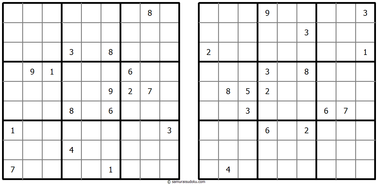 Twin Corresponding Sudoku 9-August-2023
