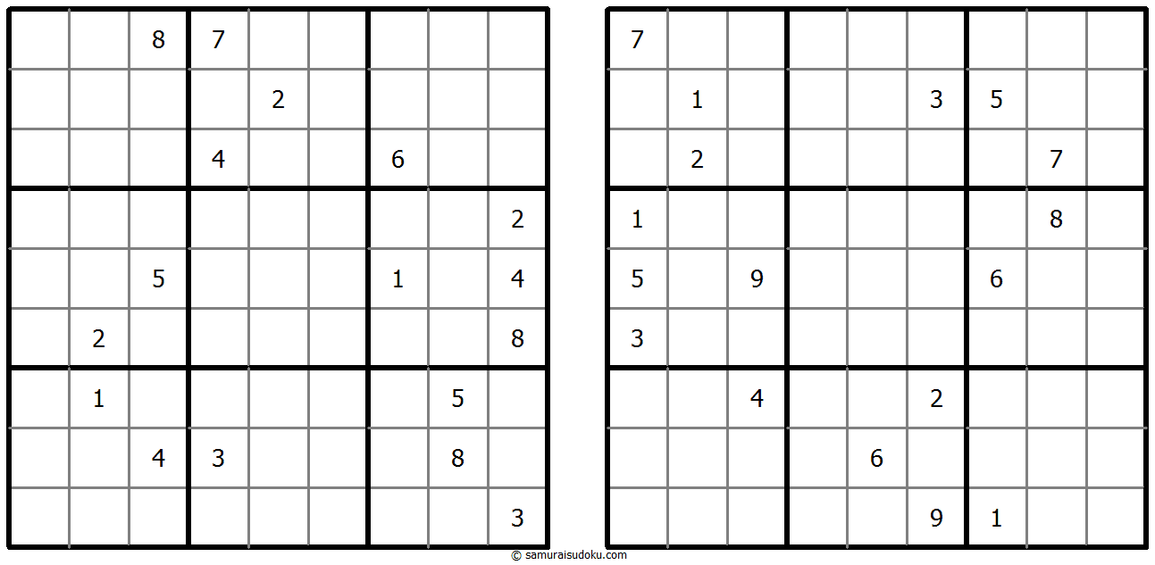 Twin Corresponding Sudoku 21 November 2025