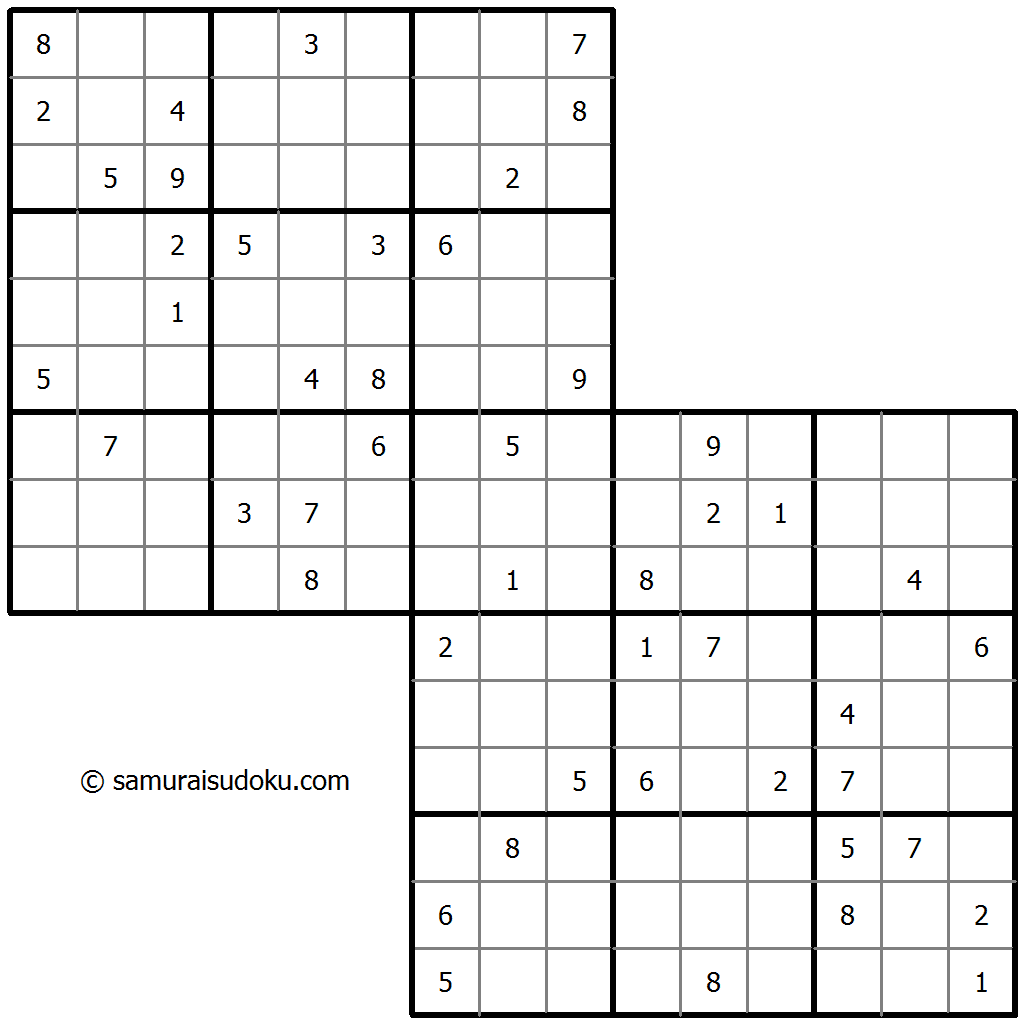 Двойное наложение судоку