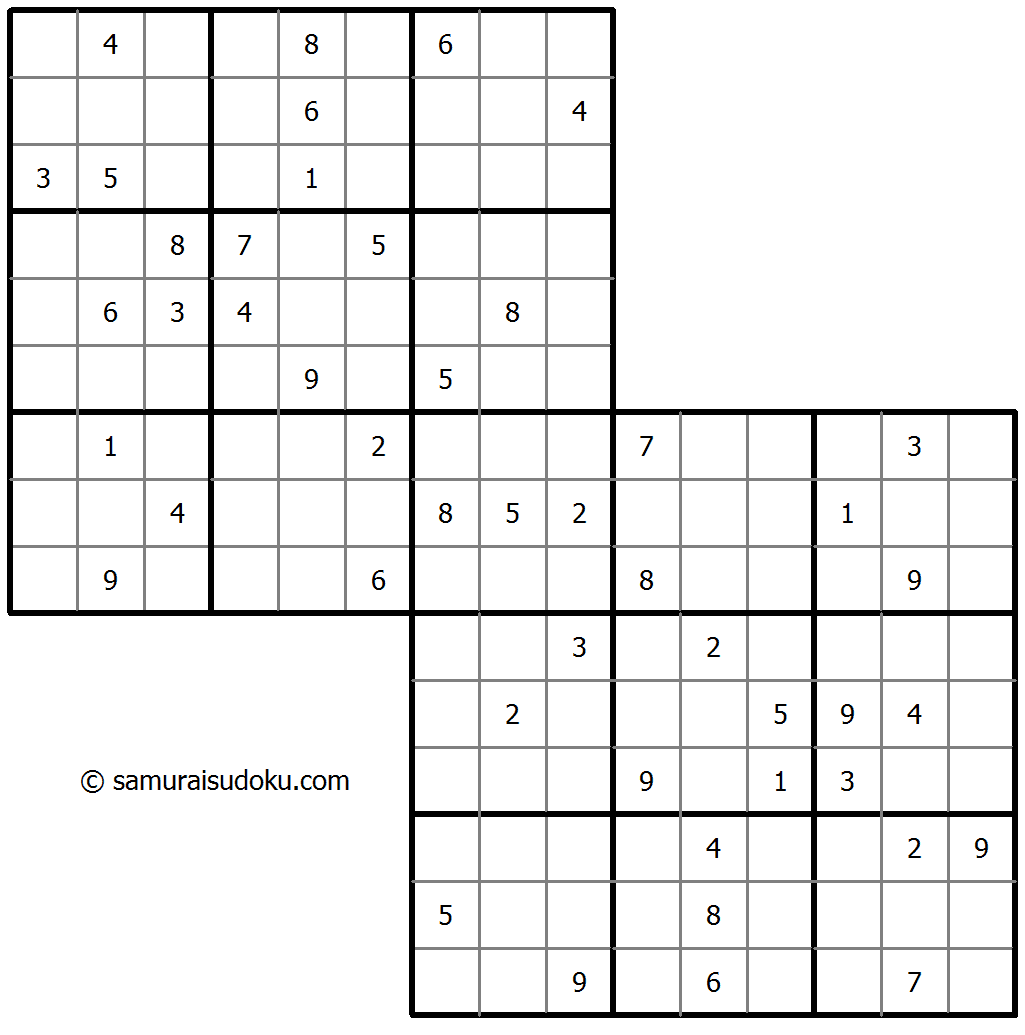 Sudoku Doppio esempio di puzzle